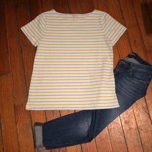 J. CREW STRIPED T-SHIRT